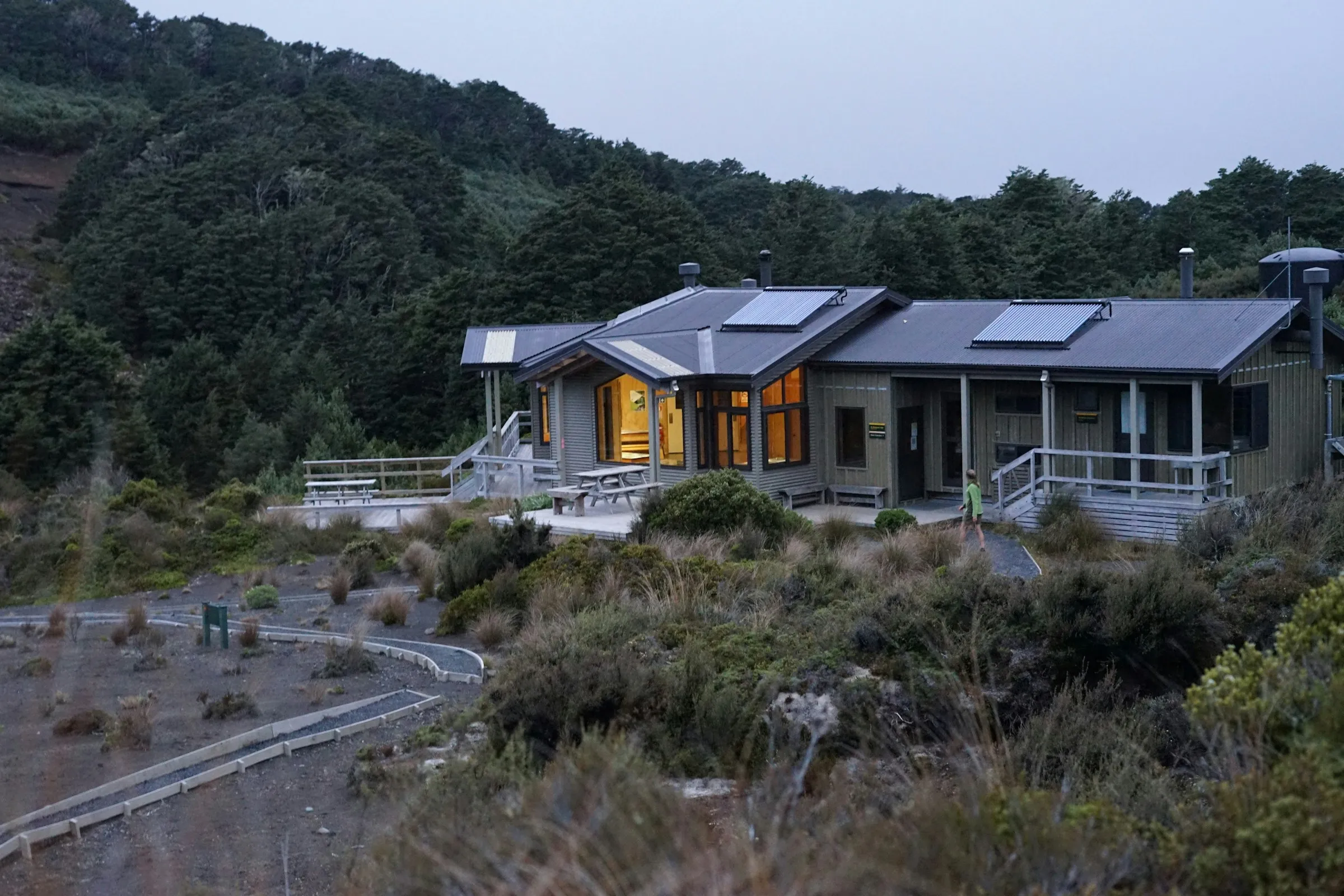 A modern New Zealand home on a hillside